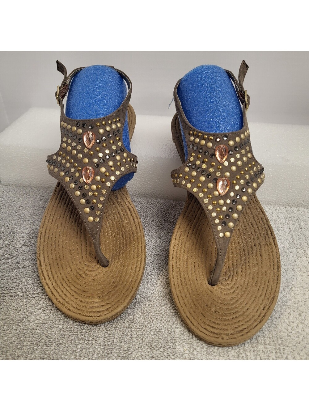 Maurices bohemian sandals Women's 8M Embellished Thong Sandals great pre-owned